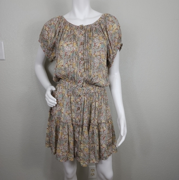 NWT Elan Dusty Rose Off Shoulder Bohemian Peasant Dress Size M - Picture 1 of 11